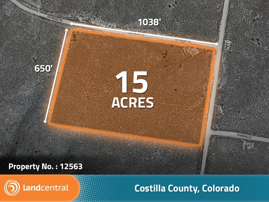 15 amazing acres on a corner lot in the southern part of Colorado - Image 1